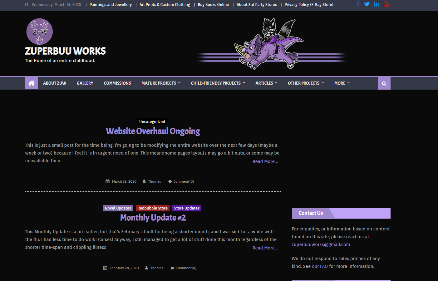 Website Overhaul Ongoing